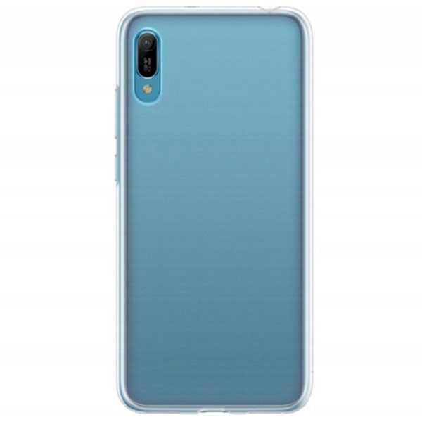 Husa Transparenta compatibila cu Huawei Y6 2019, Slim fit, Anti-alunecare, Design minimalist, 1 mm