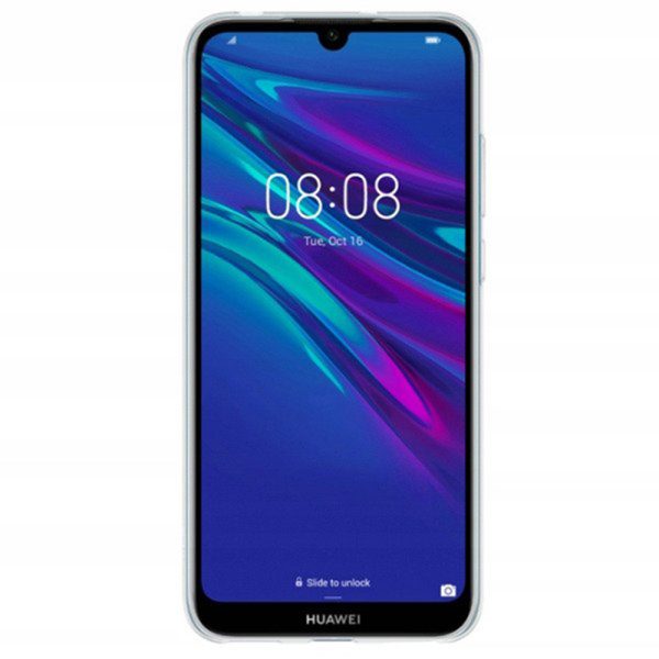 Husa Transparenta compatibila cu Huawei Y6 2019, Slim fit, Anti-alunecare, Design minimalist, 1 mm5