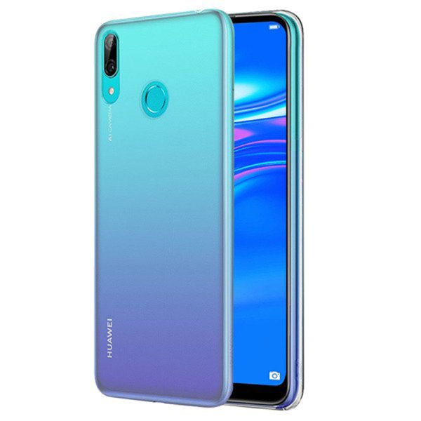 Husa Transparenta compatibila cu Huawei Y7 2019, Slim fit, Anti-alunecare, Design minimalist, 1 mm2