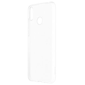 Husa Transparenta compatibila cu Huawei Y7 2019, Slim fit, Anti-alunecare, Design minimalist, 1 mm5