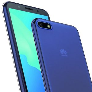 Husa Transparenta compatibila cu Huawei Y5 2018, Slim fit, Anti-alunecare, Design minimalist, 1 mm4