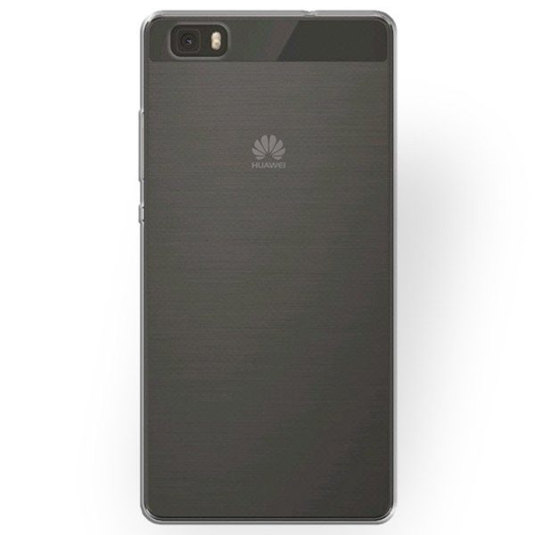 Husa Transparenta compatibila cu Huawei P8 Lite, Slim fit, Anti-alunecare, Design minimalist, 1 mm