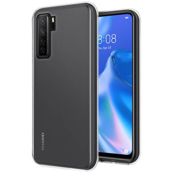 Husa Transparenta compatibila cu Huawei P40 Lite 5G, Slim fit, Anti-alunecare, Design minimalist, 1 mm2