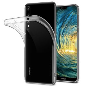 Husa Transparenta compatibila cu Huawei P20 Pro, Slim fit, Anti-alunecare, Design minimalist, 1 mm