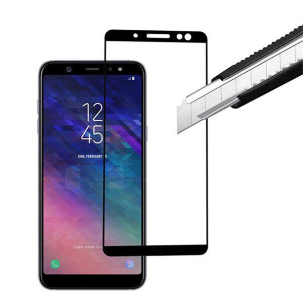 Folie sticla ProElite Protection compatibila cu Samsung Galaxy A6 (2018), Ultra Rezistenta, Full Cover, Full Glue, Calitate Premium, Margini negre - 2