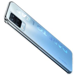 Husa Transparenta compatibila cu Realme 8 / 8 Pro, Slim fit, Anti-alunecare, Design minimalist, 1 mm5