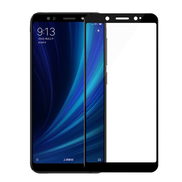 Folie sticla ProElite Protection compatibila cu Xiaomi Mi A2, Ultra Rezistenta, Full Cover, Full Glue, Calitate Premium, Margini negre