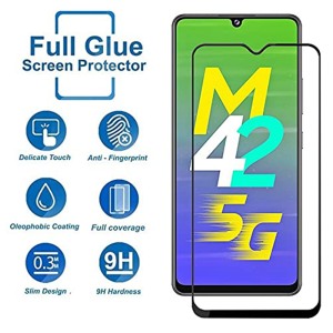 Folie sticla ProElite Protection compatibila cu Samsung Galaxy M42, Ultra Rezistenta, Full Cover, Full Glue, Calitate Premium, Margini negre - 2