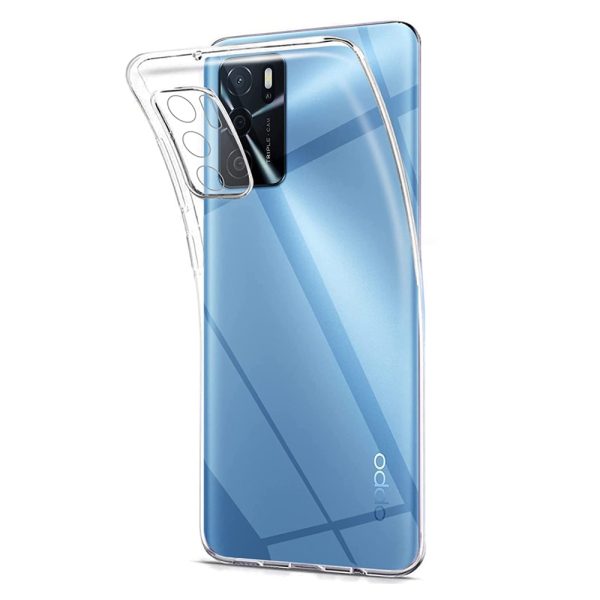 Husa Transparenta compatibila cu Oppo A54s, Slim fit, Anti-alunecare, Design minimalist, 1 mm2