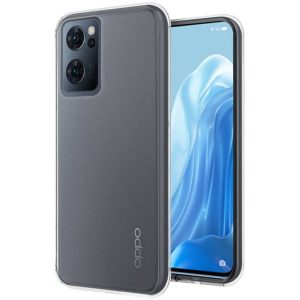 Husa Transparenta compatibila cu Oppo Reno 7 5G / Find X5 Lite, Slim fit, Anti-alunecare, Design minimalist, 1 mm3