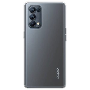 Husa Transparenta compatibila cu Oppo Reno 5/ Find X3 Lite, Slim fit, Anti-alunecare, Design minimalist, 1 mm