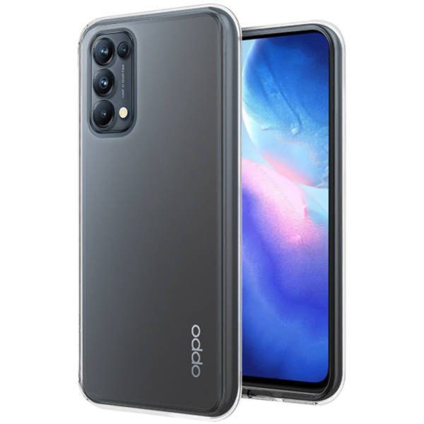 Husa Transparenta compatibila cu Oppo Reno 5/ Find X3 Lite, Slim fit, Anti-alunecare, Design minimalist, 1 mm3