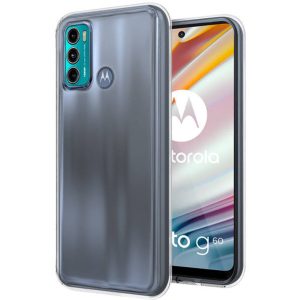 Husa Transparenta compatibila cu Motorola Moto G60, Slim fit, Anti-alunecare, Design minimalist, 1 mm3