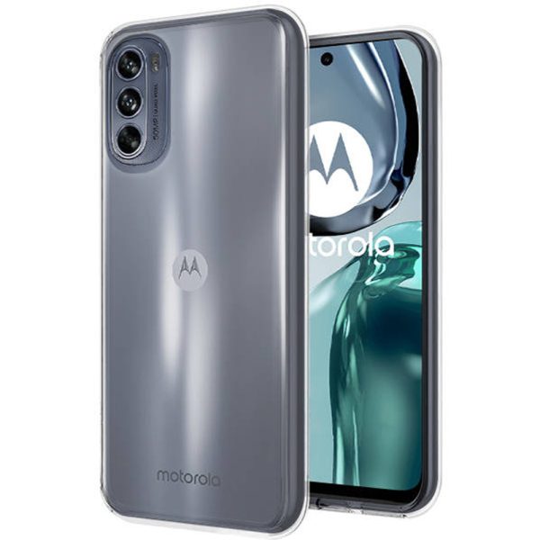 Husa Transparenta compatibila cu Motorola Moto G62 5G, Slim fit, Anti-alunecare, Design minimalist, 1 mm3