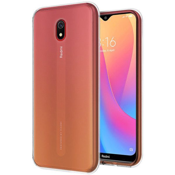 Husa Transparenta compatibila cu Xiaomi Redmi 8A, Slim fit, Anti-alunecare, Design minimalist, 1 mm3