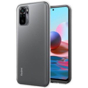 Husa Transparenta compatibila cu Xiaomi Redmi Note 10 4G / Note 10s, Slim fit, Anti-alunecare, Design minimalist, 1 mm3