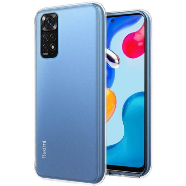 Husa Transparenta compatibila cu Xiaomi Redmi Note 11 4G / Note 11s, Slim fit, Anti-alunecare, Design minimalist, 1 mm3