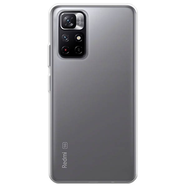 Husa Transparenta compatibila cu Xiaomi Redmi Note 11T 5G, Slim fit, Anti-alunecare, Design minimalist, 1 mm