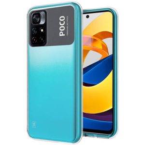 Husa Transparenta compatibila cu Xiaomi Poco M4 Pro 5G, Slim fit, Anti-alunecare, Design minimalist, 1 mm3