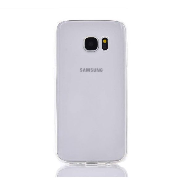 Husa Transparenta compatibila cu Samsung Galaxy S7, Slim fit, Anti-alunecare, Design minimalist, 1 mm