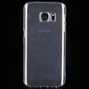 Husa Transparenta compatibila cu Samsung Galaxy S7, Slim fit, Anti-alunecare, Design minimalist, 1 mm2