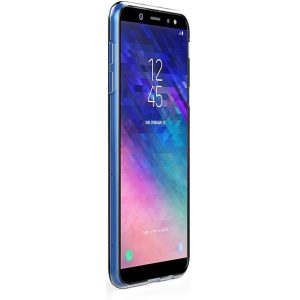 Husa Transparenta compatibila cu Samsung Galaxy A6 2018, Slim fit, Anti-alunecare, Design minimalist, 1 mm4