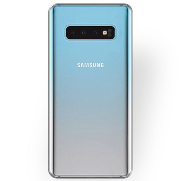 Husa Transparenta compatibila cu Samsung Galaxy S10, Slim fit, Anti-alunecare, Design minimalist, 1 mm