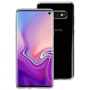 Husa Transparenta compatibila cu Samsung Galaxy S10, Slim fit, Anti-alunecare, Design minimalist, 1 mm