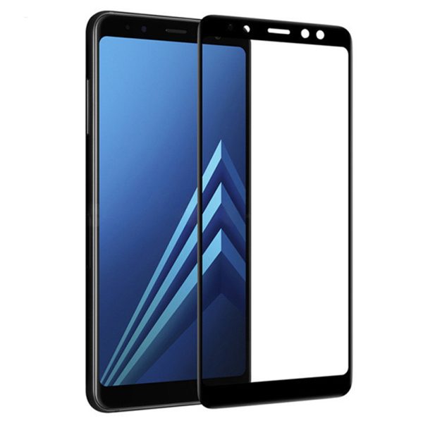 Folie sticla ProElite Protection compatibila cu Samsung Galaxy A8 (2018), Ultra Rezistenta, Full Cover, Full Glue, Calitate Premium, Margini negre