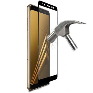 Folie sticla ProElite Protection compatibila cu Samsung Galaxy A8 (2018), Ultra Rezistenta, Full Cover, Full Glue, Calitate Premium, Margini negre - 2