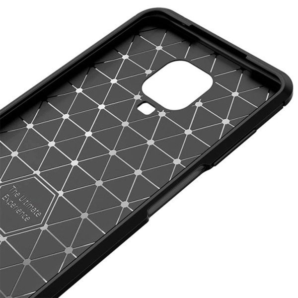 Husa Supreme Carbon compatibila cu Xiaomi Redmi Note 9 Pro, Protectie precisa, Design canelat, Margini ranforsate, Anti-amprente, Negru5