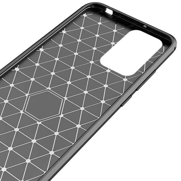 Husa Supreme Carbon compatibila cu Xiaomi 10, Protectie precisa, Design canelat, Margini ranforsate, Anti-amprente, Negru4