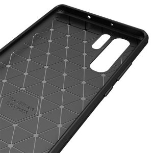 Husa Supreme Carbon compatibila cu Huawei P30 Pro, Protectie precisa, Design canelat, Margini ranforsate, Anti-amprente, Negru4