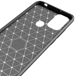 Husa Supreme Carbon compatibila cu Motorola Moto G30, Protectie precisa, Design canelat, Margini ranforsate, Anti-amprente, Negru5