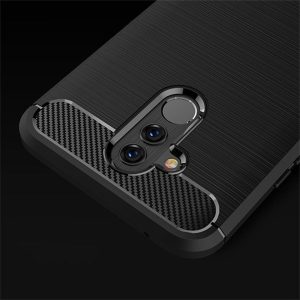 Husa Supreme Carbon compatibila cu Huawei Mate 20 Lite, Protectie precisa, Design canelat, Margini ranforsate, Anti-amprente, Negru5