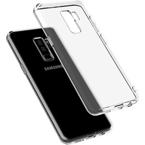 Husa Transparenta compatibila cu Samsung Galaxy S9 Plus, Slim fit, Anti-alunecare, Design minimalist, 1 mm3