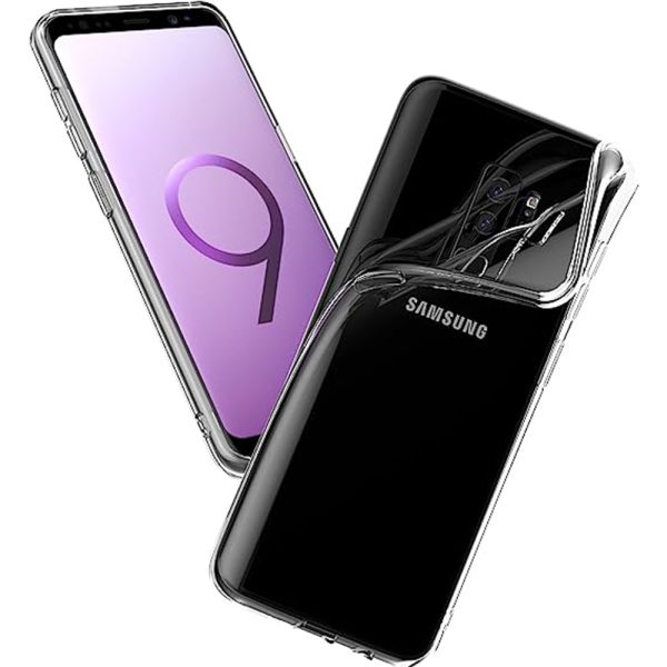 Husa Transparenta compatibila cu Samsung Galaxy S9 Plus, Slim fit, Anti-alunecare, Design minimalist, 1 mm4