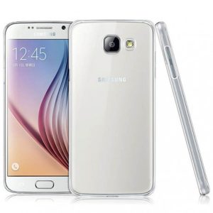 Husa Transparenta compatibila cu Samsung Galaxy A3 2016, Slim fit, Anti-alunecare, Design minimalist, 1 mm2