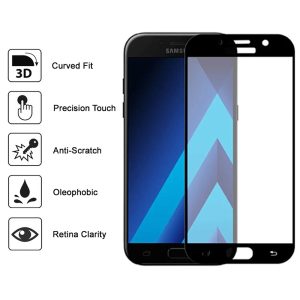 Folie sticla ProElite Protection compatibila cu Samsung Galaxy A3 (2016), Ultra Rezistenta, Full Cover, Full Glue, Calitate Premium, Margini negre - 2