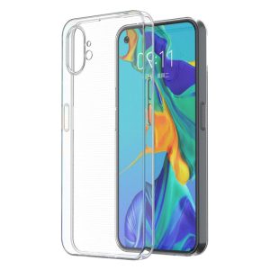 Husa Transparenta compatibila cu Nothing Phone 1, Slim fit, Anti-alunecare, Design minimalist, 1 mm