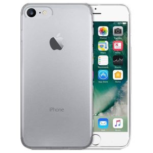 Husa Transparenta compatibila cu iPhone SE 2 2020, Slim fit, Anti-alunecare, Design minimalist, 1 mm3