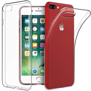 Husa Transparenta compatibila cu iPhone 7 Plus / 8 Plus, Slim fit, Anti-alunecare, Design minimalist, 1 mm2