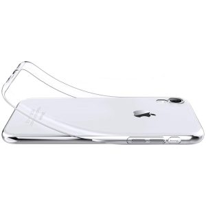 Husa Transparenta compatibila cu iPhone XR, Slim fit, Anti-alunecare, Design minimalist, 1 mm3