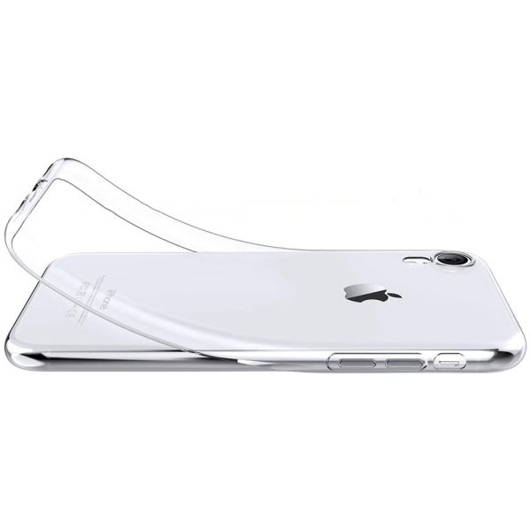 Husa Transparenta compatibila cu iPhone XR, Slim fit, Anti-alunecare, Design minimalist, 1 mm3