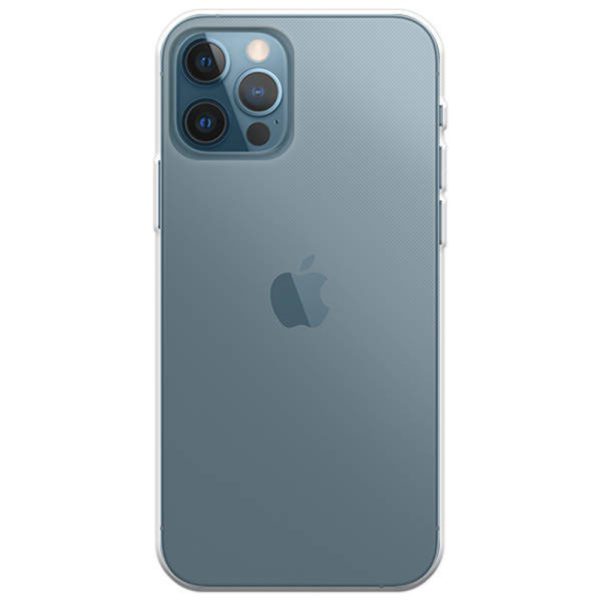 Husa Transparenta compatibila cu iPhone 12 Pro, Slim fit, Anti-alunecare, Design minimalist, 1 mm