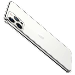 Husa Transparenta compatibila cu iPhone 13 Pro Max, Slim fit, Anti-alunecare, Design minimalist, 1 mm5