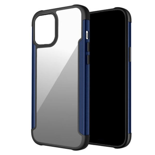 Husa Glazen Shockproof compatibila cu iPhone 13 Pro Max, Air Cushioning, Protectie rafinata, Design dublu stratificat, Albastru