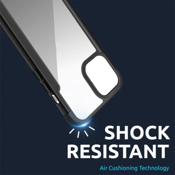 Husa Glazen Shockproof compatibila cu iPhone 13 Pro Max, Air Cushioning, Protectie rafinata, Design dublu stratificat, Negru3