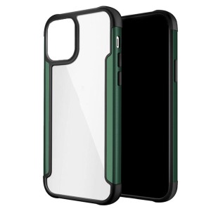 Husa Glazen Shockproof compatibila cu iPhone 12 Pro, Air Cushioning, Protectie rafinata, Design dublu stratificat, Verde