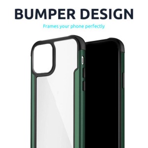 Husa Glazen Shockproof compatibila cu iPhone 12 Pro, Air Cushioning, Protectie rafinata, Design dublu stratificat, Verde4